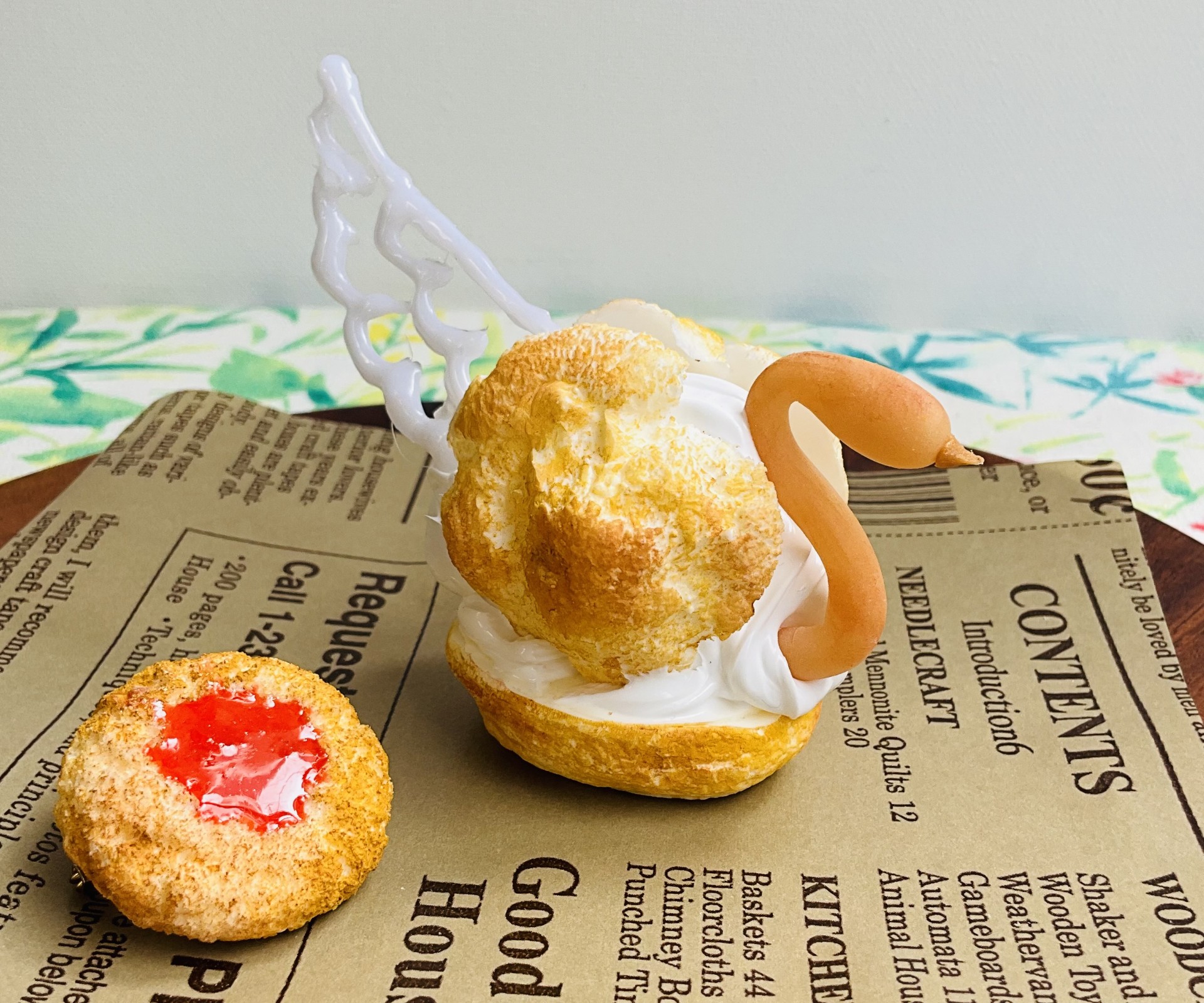 【中央】食品サンプル工房　～スワンシュークリームとミニクッキーを作ろう！～③