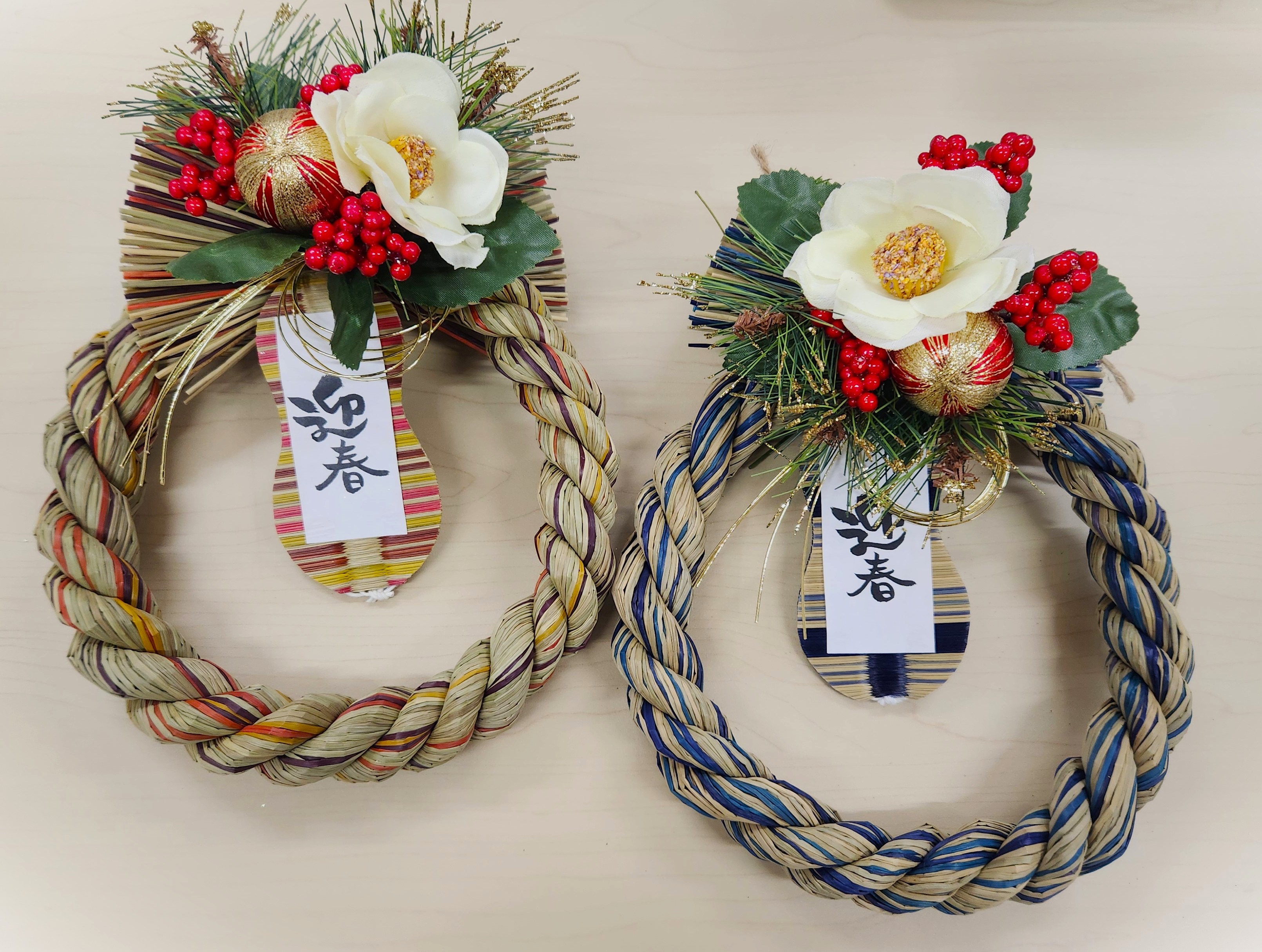 カラフルい草で作る　お正月飾り②