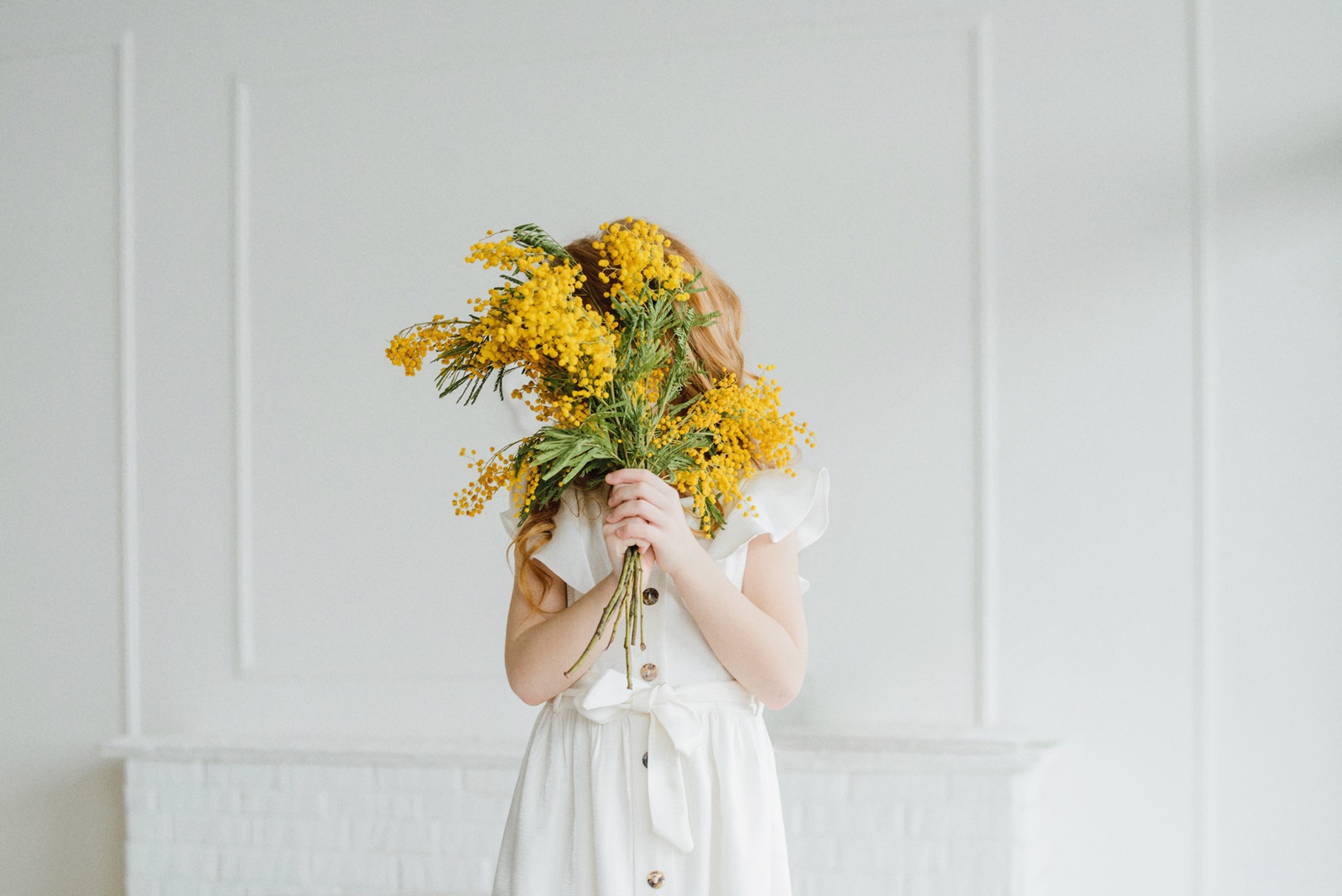 ミモザで春のリースづくり