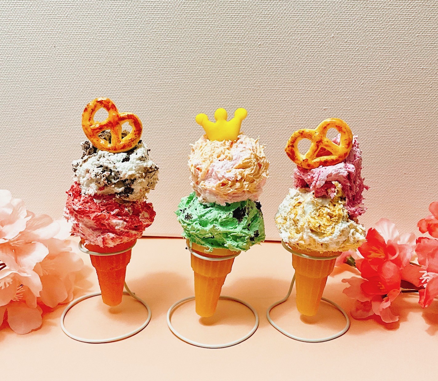 食品サンプル工房　 ～春色ミニジェラートを作ろう！～②