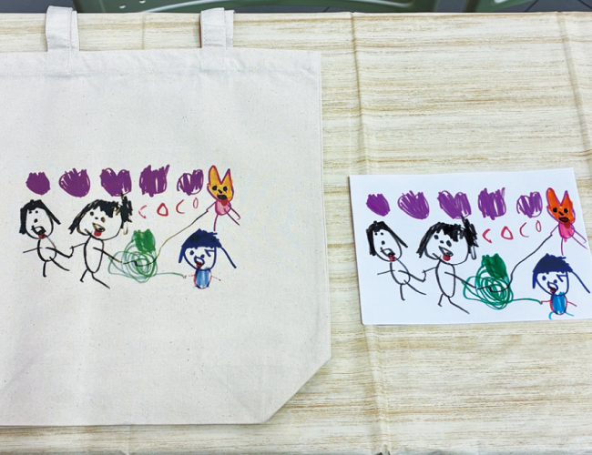 お絵かきトートバック作り②